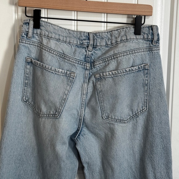 Garage Denim Slouchy Denim Jeans Women’s Size 5 / 27 Light Wash Raw Hem, Cotton - Picture 8 of 11